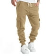 thumbnail image 1 of Mens Cargo Pants Fashion Joggers Sports Cargo Gym Long Boys Jeans Pants,Grey,32, 1 of 6