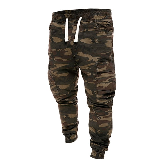 Mens Cargo Pants Fit Lightweight Elastic Waist Drawstring Pockets Mens Plus Size Jeans,Green,2XL