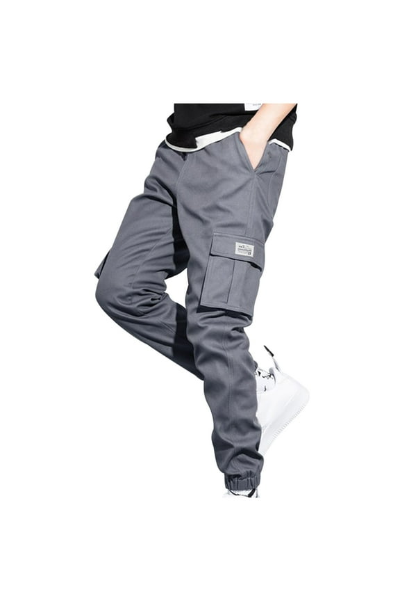 Mens Cargo Pants, Hiking Pants for Men UPF 50+ Cargo Quick Dry Water Resistant Elastic Waist with Multi Pockets Travel Work Lightweight Running M-5XL