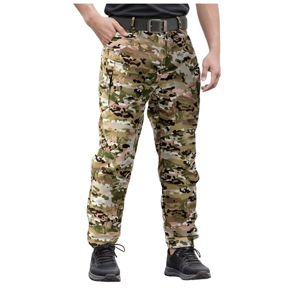 Mens Cargo Pants Motorcycle Pants Mens Men's Stretch Tactical Pants Water Resistant Ripstop Cargo Pants Outdoor Lightweight Work Hiking Pants
