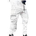thumbnail image 1 of Mens Cargo Pants Ofreoo Men's Solid Color Three-dimensional Sense Sports Multi-pocket Washed Straight Barrel Reflect Light Cargo Outdoor Casual Pants Christmas Gift, 1 of 5