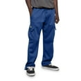 thumbnail image 1 of Mens Cargo Pants Relaxed Fit Fleece Lined Cargo Pants for Men Loose Fitted Drawstring Sweatpants with Multiple Pockets Athletic Gym Straight Leg Joggers Work Tapered Joggers, 1 of 1