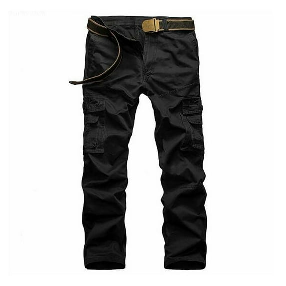 Mens Cargo Pants Relaxed Fit Sport Pants Jogger Sweatpants Drawstring Outdoor Trousers With Pockets