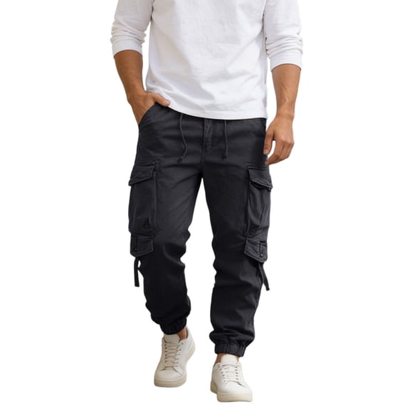 Mens Cargo Pants Relaxed Fit Straight Leg Work Pants Men's Casual Pants Mens Cargo Pants with Pockets