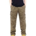 thumbnail image 1 of Mens Cargo Pants Relaxed Fit Stretch Straight Leg Cargo Lounge Travel Athletic Comfortable Track Loose Lightweight Jeans Plus Size Lightweight Casual Hiking Pants with Pockets, 1 of 8
