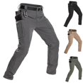 thumbnail image 1 of Mens Cargo Pants Ripstop Durable Water Resistant Breathable Work Hiking Pants with Muti Tool Pockets Big and Tall Size S-3XL Khaki, 1 of 5