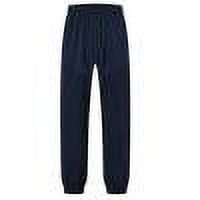 ZQUUVOU Mens Cargo Pants Solid Casual Pockets Outdoor Straight Type Fitness Pantss Trousers Full Length Pants Navy