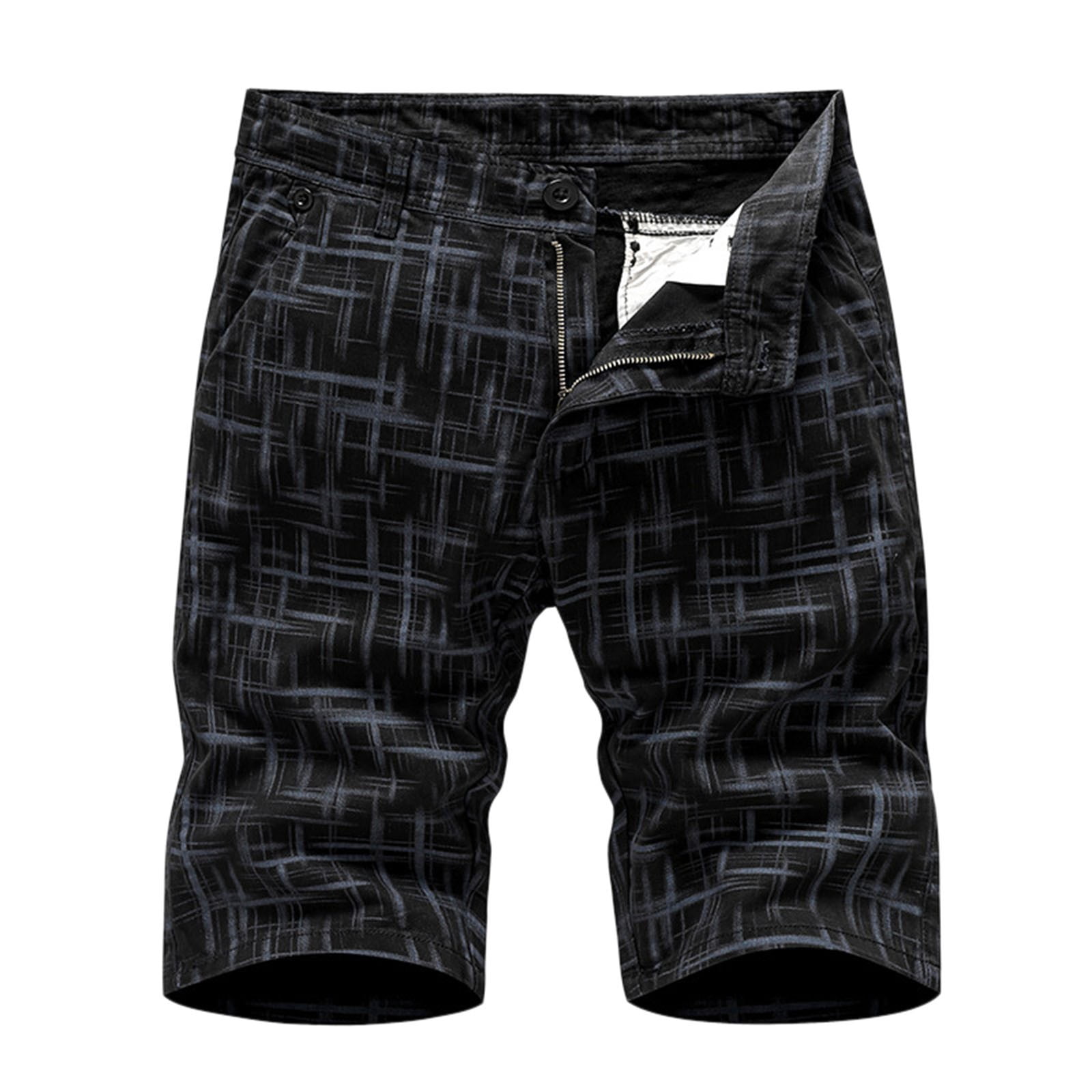 Mens Cargo Pants Stretch Fabric Black Cargo Pants Men Slim Fit Black