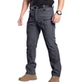 thumbnail image 1 of Mens Cargo Pants Water Resistant Relaxed Fit Hiking Work Pants Multi Pockets Ripstop Flex Baggy Camo Tactical Pant Gray 2XL, 1 of 9