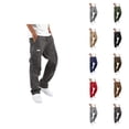 thumbnail image 1 of Mens Cargo Pants for Work and Casual, Cotton Utility Trousers with Pockets, Style Work Pants for Men, Comfortable Fit for Hiking, Outdoor or Construction Use S-5XL, Black, 1 of 5