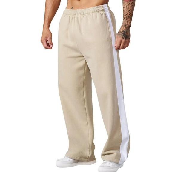 Mens Cargo Pants with Zipper Pockets Sweats Mens White Cargo Pants Gray Sweatpants Men Baggy Sweat Pants Men Baggy Sweatpants Wide Leg Men