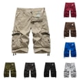 thumbnail image 1 of Mens Cargo Shorts 5 Inch Plus Size Shorts Big Tall Multi Pocket Utility Work Shorts Relaxed Fit Summer Shorts Black 48, 1 of 3