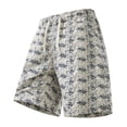 thumbnail image 1 of Mens Cargo Shorts All-Over Print Drawstring Elastic Waist Pocket Loose Shorts, 1 of 3