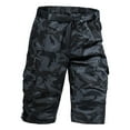 thumbnail image 1 of Mens Cargo Shorts Cotton Ripstop Straight Leg Below Knee Twill Casual Summer Long Shorts Camouflage M, 1 of 1