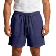 thumbnail image 1 of Mens Cargo Shorts Drawstring Elastic Waist Pocket Loose Shorts, 1 of 4
