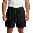 thumbnail image 1 of Mens Cargo Shorts Drawstring Elastic Waist Pocket Loose Shorts, 1 of 4