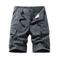 thumbnail image 1 of Mens Cargo Shorts Elastic Waist Work Shorts Relaxed Fit Casual Summer Hiking Shorts with Multi Pockets Size 30-40, 1 of 9