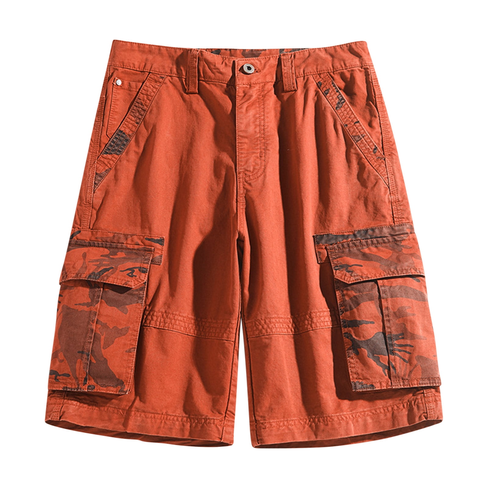 Mens Cargo Shorts Men's Plus Size Cargo Shorts Multi-Pockets Relaxed Summer  Beach Shorts Pants 3X