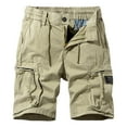 thumbnail image 1 of Mens Cargo Shorts Mens Shorts Mens Athletic Shorts Loose-Fit Sweat Shorts Chino Cotton Shorts Drawstring Elastic Waist Basketball Shorts Men Summer Beach Shorts, 1 of 2