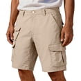thumbnail image 1 of Mens Cargo Shorts Multi-Pocket Tactical Work Shorts 9" Inseam Regular Fit Short Pants Above Knee Length Belt Loops for Hiking Camping, 1 of 7