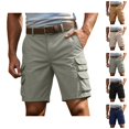 thumbnail image 1 of Mens Cargo Shorts Relaxed Fit Bermuda Shorts for Men Breathable Utility Outdoor Casual Daily Shorts, 1 of 5