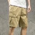 thumbnail image 1 of Mens Cargo Shorts with Multi - Pockets, Durable Cotton, Regular Fit, Summer Outdoor Work & Casual Adventures, 1 of 6