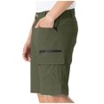 thumbnail image 1 of Mens Cargo Shorts with Pockets Waterproof Straight Leg Stretch Sweat Short Summer Work Casual Outdoor Pants (S, Army Green), 1 of 8