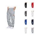 thumbnail image 1 of Mens Cargo Sweatpants 2026 Fall Winter Trendy Drawstring Elastic Waist Casual Pants Trousers with Pockets, 1 of 5