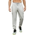thumbnail image 1 of Mens Cargo Sweatpants Elastic Waist Drawstring Casual Lounge Running Athletic Joggers Pants Pockets, 1 of 5