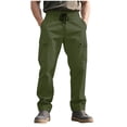 thumbnail image 1 of Mens Cargo Sweatpants Loose Straight Leg Pants Joggers Hiking Tactical Pants with Multi Pockets, 1 of 7