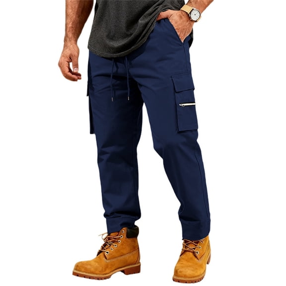 Mens Cargo Sweatpants Relaxed Fit Straight Leg Cargo Work Pants for Men Men's Casual Pants Mens Jogger Pants with Pockets
