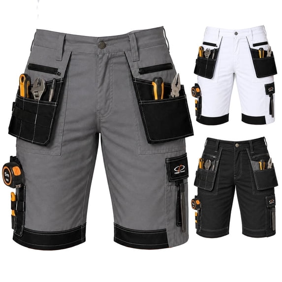 Mens Cargo Tactical Shorts Lightweight Triple Stitched Durable|Gray-42