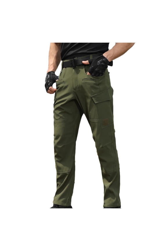 Mens Cargo Work Long Pants with Multi-Pocket Water Resistant Breathable Hiking Construction Pants