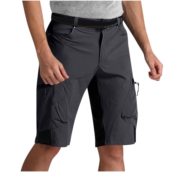 Mens Cargo Work Pants,Casual Men's Solid Fashion Pockets Elastic Waist Zipper And Button Comfortable Shorts with Multiple Pockets for Outdoor and Casual Wear, M-3XL