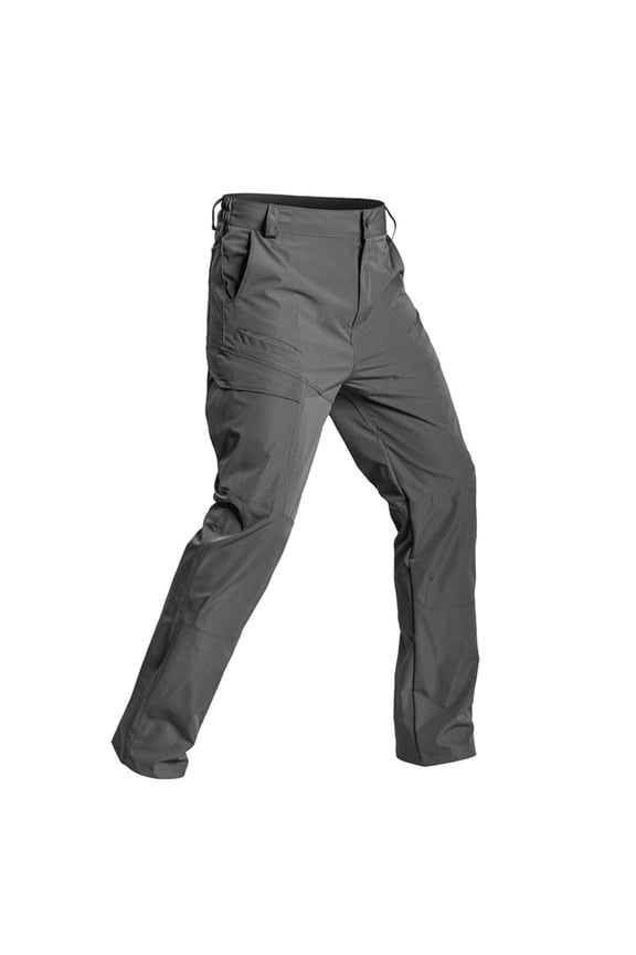 Mens Cargo Work Pants Durable Ripstop Tactical Pants with Pockets Outdoor Water Resistant Hiking Working Construction Pants Gray S