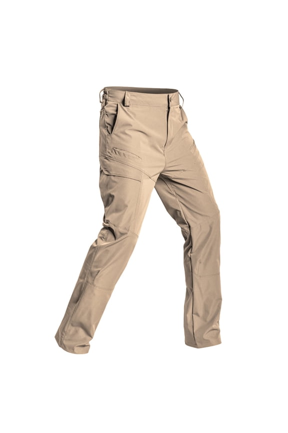 Mens Cargo Work Pants Durable Ripstop Tactical Pants with Pockets Outdoor Water Resistant Hiking Working Construction Pants Khaki S
