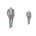 thumbnail image 1 of Mens Carnival 3D Digital Printed Shiny Sequin Party Prom Disco Clubwear Tuxedo 2 Piece Suit Set Classic Fit Light Business Suit Jacket Trousers Set, 1 of 5