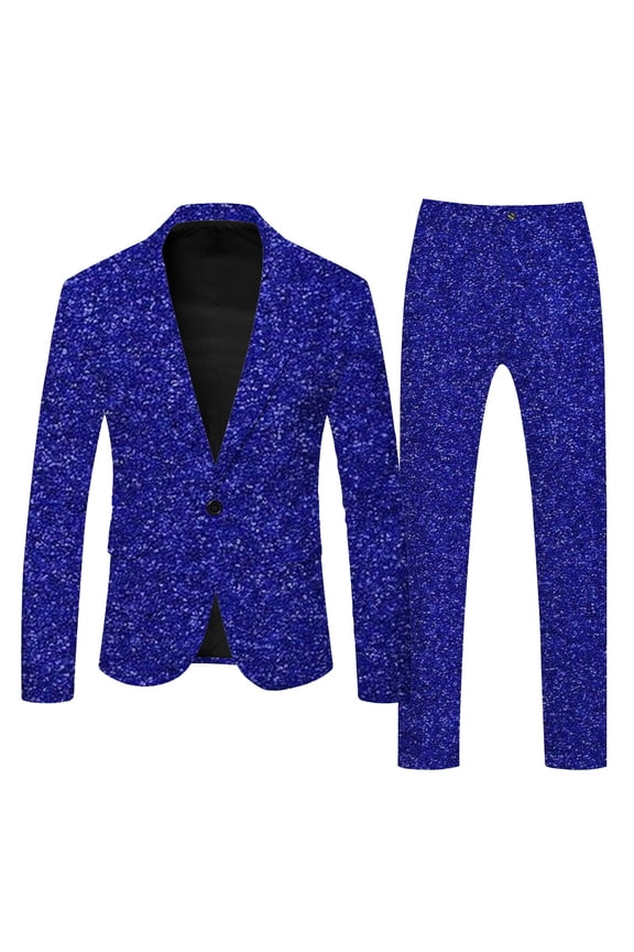 Mens Carnival 3D Digital Printed Suit Set Polyester Light Business Jacket Trousers for Outdoor Fashion