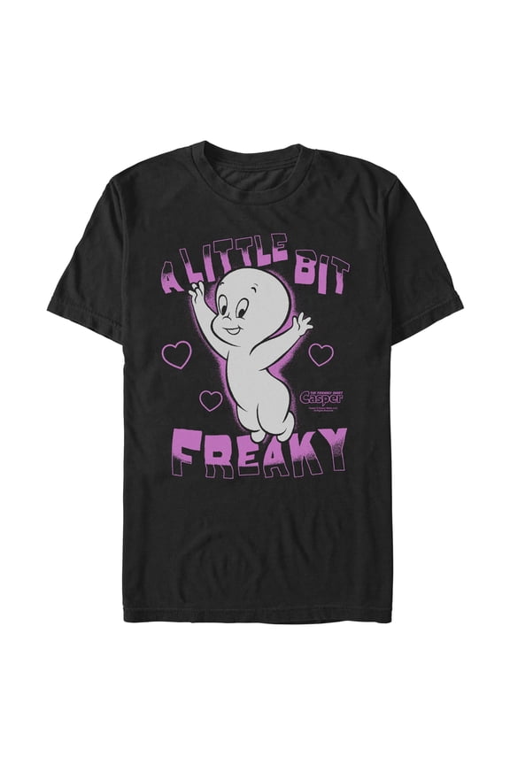 Mens Casper the Friendly Ghost A Little Bit Freaky and Cute T Shirt