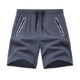 thumbnail image 1 of Mens Casual 7" Shorts Summer Drawstring Elastic Waist Beach Sweat Shorts Texture with Pockets Gray S, 1 of 6