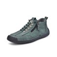 thumbnail image 1 of Mens Casual Ankle Boots Slip Resistant Comfortable Lightweight Loafers Mid Vintage Walking Driving Shoes Green 12 US, 1 of 7