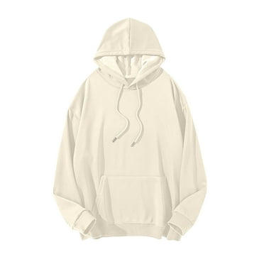 Mens Casual Big & Tall Hoodies S-4X Plus Size Long Sleeve Sweatshirts with Front Pocket Basic Solid Comfort Drawstring Pullover Hooded Tops Clearance