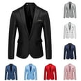 thumbnail image 1 of Mens Casual Blazer Jackets One Button Regular Fit Lightweight Sport Coat Business Suit Jacket with Pockets, 1 of 6