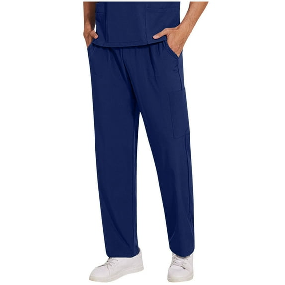 Mens Casual Bussiness Pants Pull On Stretch Long Trousers Quick-Dry Baggy Pants Lounge Breathable Long Pant Gym Traning Track Joggers Pants with Pockets
