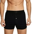 thumbnail image 1 of Mens Casual Button Boxers Low Rise Tracksuit Briefs Shorts Trunks Underwear, 1 of 11