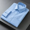 thumbnail image 1 of Mens Casual Button Down Shirts Solid Color Shirt Long Sleeve Business Non Ironing Shirt Overalls Activewear, 1 of 3