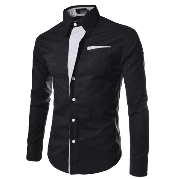 Mens Casual Button Down Shirts Summer Solid Color Lapel Long Sleeve Slim Comfortable Fashion Tops Activewear