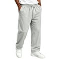 thumbnail image 1 of Mens Casual Cargo Pants with Multi Pockets Workout Joggers Stretch Sweatpants Hiking Drawstring Pants, 1 of 7