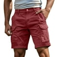 thumbnail image 1 of Mens Casual Cargo Shorts with Pockets Travel Work Short Pants Lightweight Stretch Shorts for Outdoor, Hiking, and Daily Wear, 1 of 6