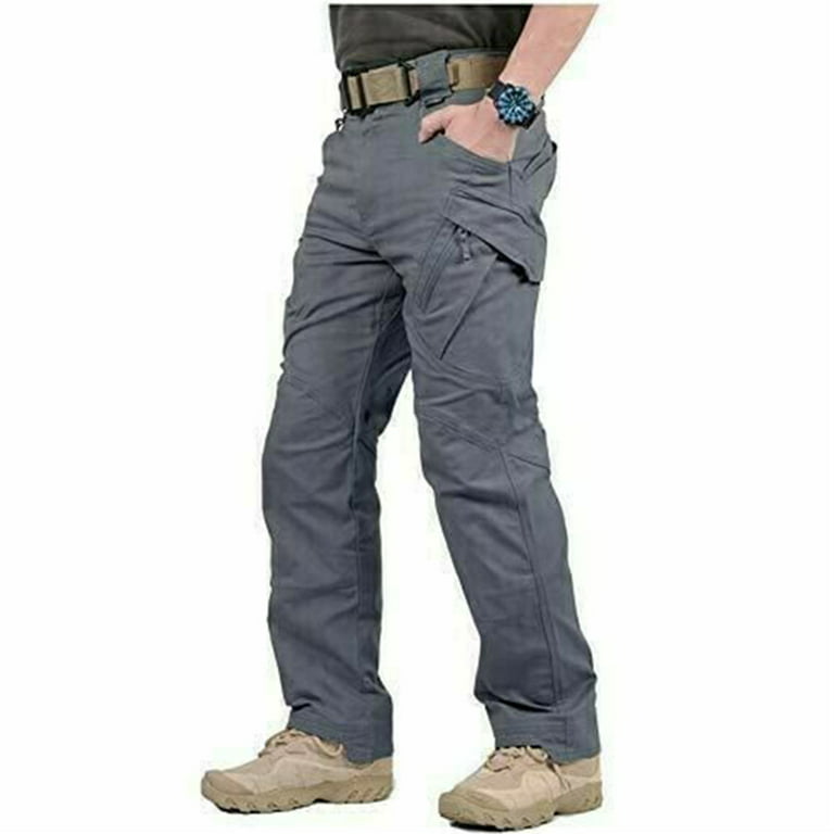 Mens Casual Cargo Trousers Convertible Quick Dry Lightweight Zip Off For  Outdoor Fishing Travel Walking Pants Gray 2XL 
